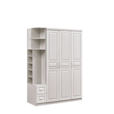 Vochtbestendige ODM bouwde Slaapkamerkabinet, Lengte 150cm Witte in Armoire met Planken