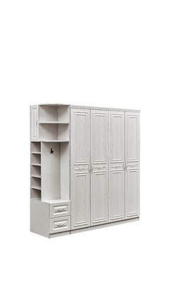 Garderobe van antimisvormings de Witte Houten Armoire voor Slaapkamer Stofdichte Multiscene