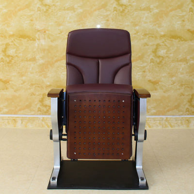 Karmozijnrode Houten Bioskoop Hall Chairs