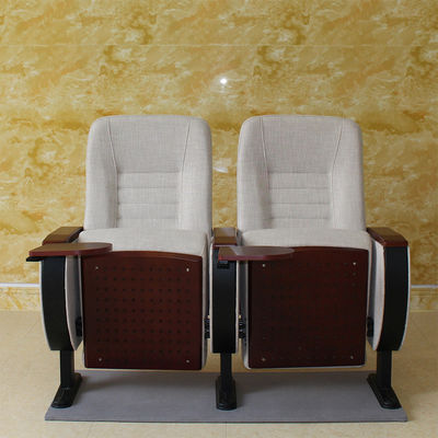 De opvouwbare 2 Seater Hardheid van Bioskoophall chairs anti electrostatic medium